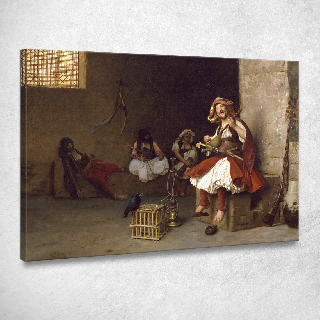 Canto Bashi Bazouk Jean-Léon Gérôme jlg26 quadro stampato su tela