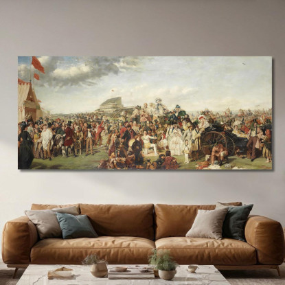 Il Giorno Del Derby William Powell Frith wpf19 quadro stampato su tela