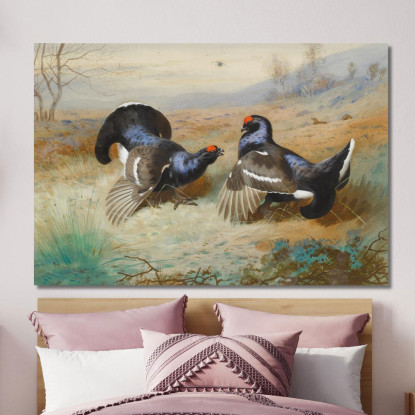 Fagiani Di Monte Al Lek Archibald Thorburn ath26 quadro stampato su tela