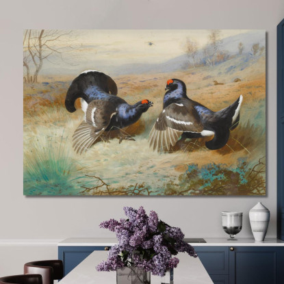 Fagiani Di Monte Al Lek Archibald Thorburn ath26 quadro stampato su tela