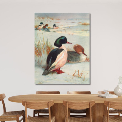 Smergo Maggiore Archibald Thorburn ath50 quadro stampato su tela
