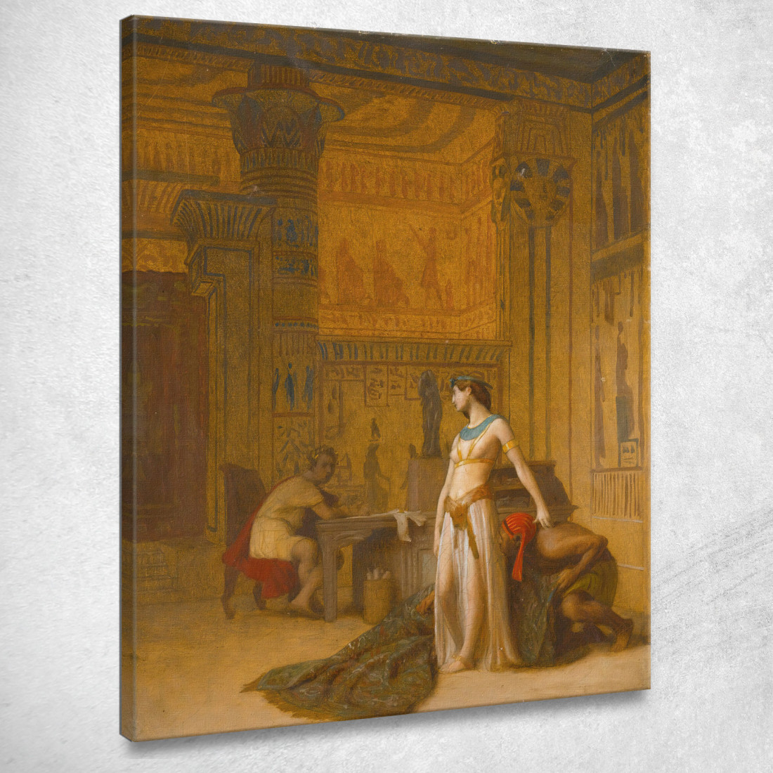 Cleopatra E Cesare Jean-Léon Gérôme jlg38 quadro stampato su tela