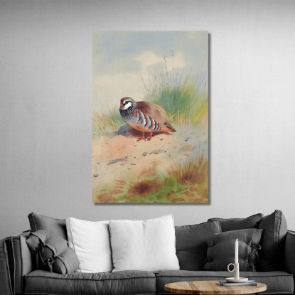 Pernice Zamperosse Archibald Thorburn ath88 quadro stampato su tela