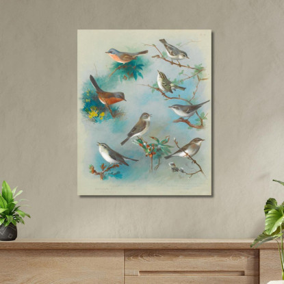 Cannaiola E Scriccioli Archibald Thorburn ath108 quadro stampato su tela