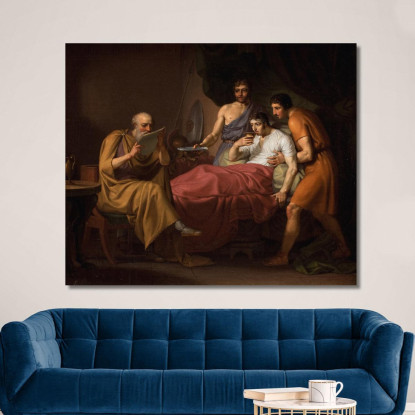 Alessandro Magno Sul Letto Di Morte Christoffer Wilhelm Eckersberg cwe13 quadro stampato su tela