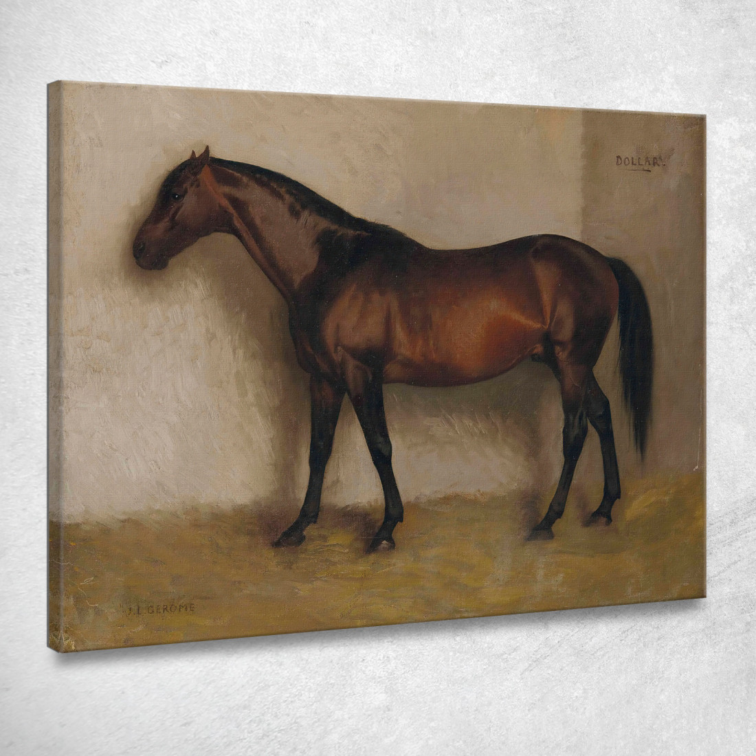 Dollar A Bay Hunter In Una Scatola Sciolta Jean-Léon Gérôme jlg46 quadro stampato su tela