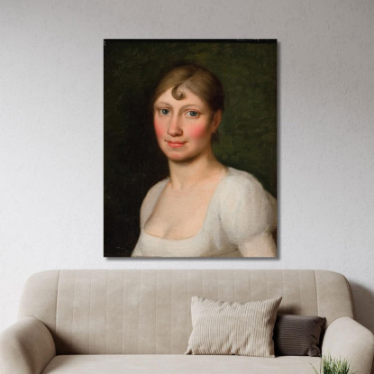 Christine Rebekka Eckersberg Nata Hyssing Prima Moglie Dell'Artista Christoffer Wilhelm Eckersberg cwe20 quadro stampato su tel