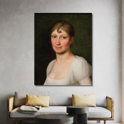 Christine Rebekka Eckersberg Nata Hyssing Prima Moglie Dell'Artista Christoffer Wilhelm Eckersberg cwe20 quadro stampato su tel