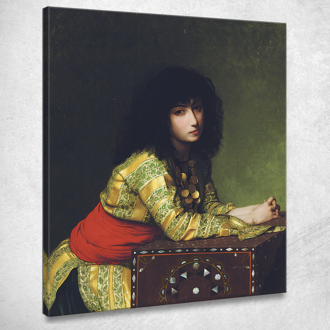 Ragazza Egiziana Jean-Léon Gérôme jlg47 quadro stampato su tela