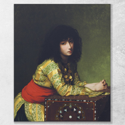 Ragazza Egiziana Jean-Léon Gérôme jlg47 quadro stampato su tela