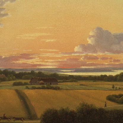 Paesaggio Con Uno Stile. L'Isola Di Møn Christoffer Wilhelm Eckersberg cwe33 quadro stampato su tela