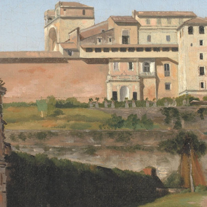 Porta Angelica E Parte Del Vaticano Christoffer Wilhelm Eckersberg cwe43 quadro stampato su tela