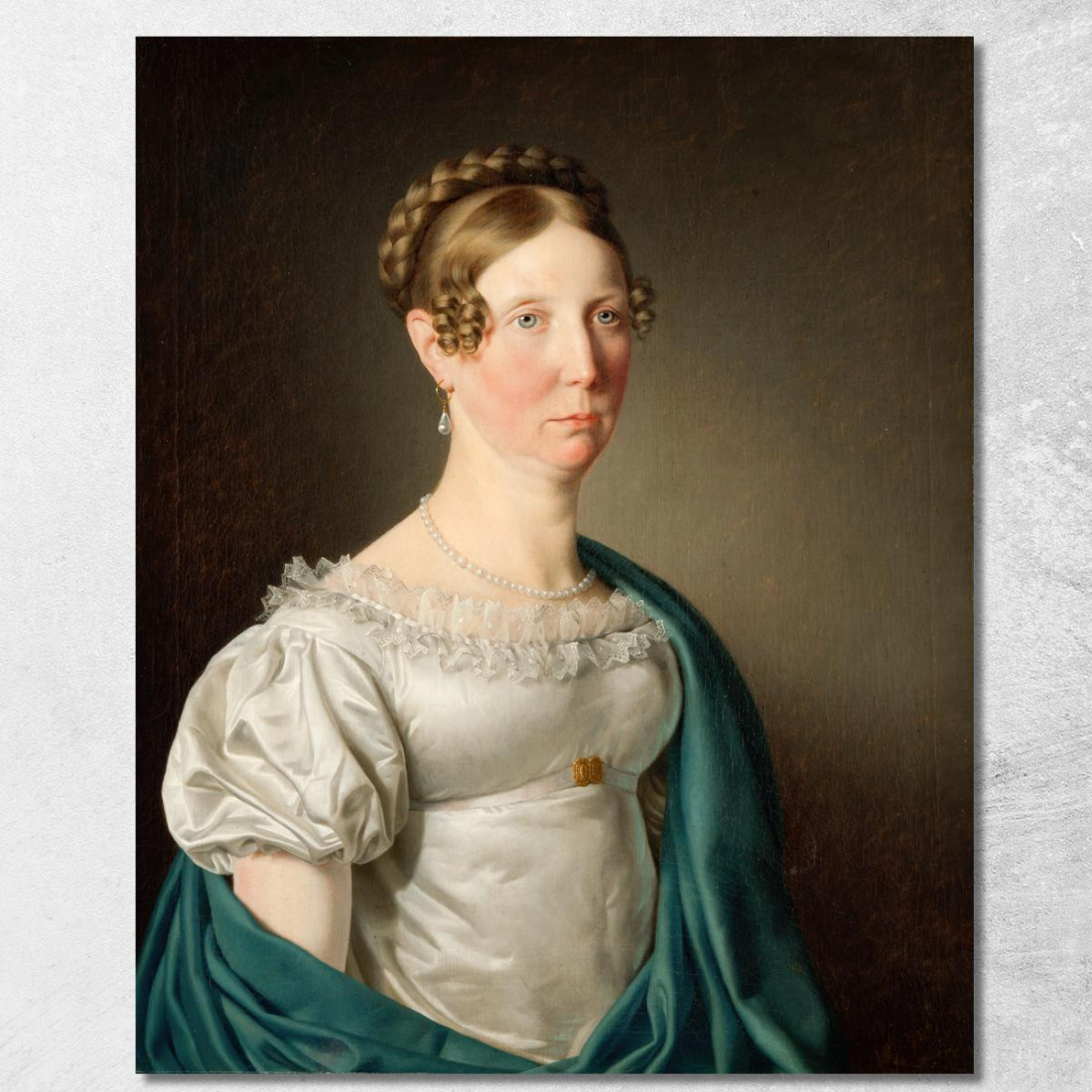 Ritratto Di Una Signora Christoffer Wilhelm Eckersberg cwe44 quadro stampato su tela