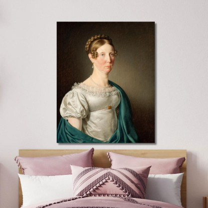 Ritratto Di Una Signora Christoffer Wilhelm Eckersberg cwe44 quadro stampato su tela