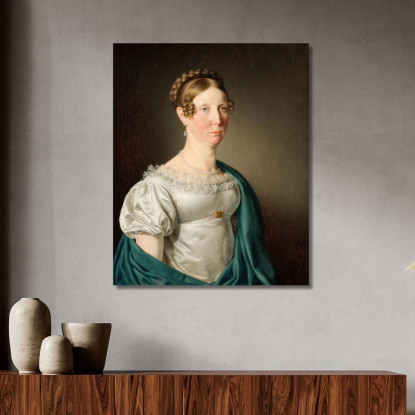 Ritratto Di Una Signora Christoffer Wilhelm Eckersberg cwe44 quadro stampato su tela