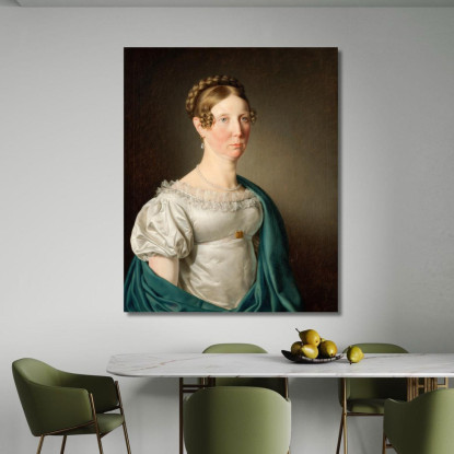 Ritratto Di Una Signora Christoffer Wilhelm Eckersberg cwe44 quadro stampato su tela