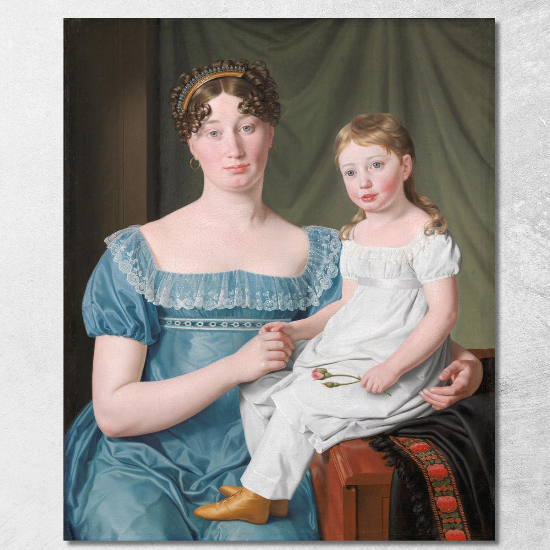 Ritratto Di Una Nobildonna Christoffer Wilhelm Eckersberg cwe45 quadro stampato su tela