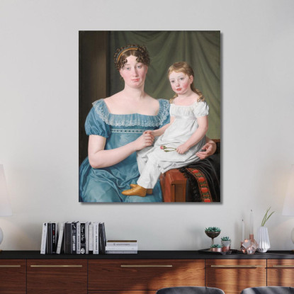 Ritratto Di Una Nobildonna Christoffer Wilhelm Eckersberg cwe45 quadro stampato su tela