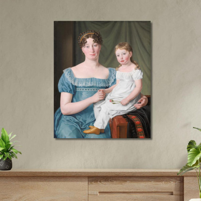 Ritratto Di Una Nobildonna Christoffer Wilhelm Eckersberg cwe45 quadro stampato su tela