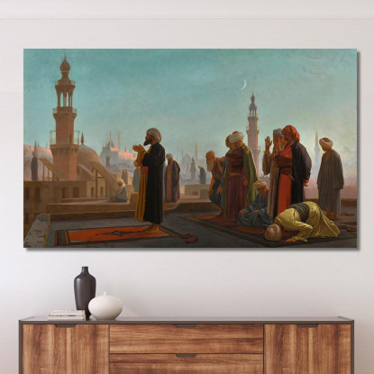 Preghiera Della Sera Il Cairo Jean-Léon Gérôme jlg49 quadro stampato su tela