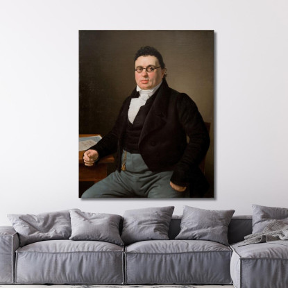 Ritratto Del Mercante Joseph Raphael Christoffer Wilhelm Eckersberg cwe49 quadro stampato su tela
