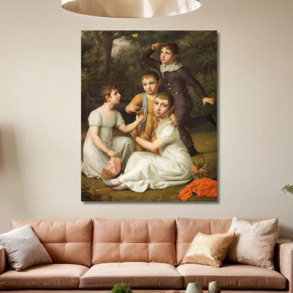 Ritratto Del Ciambellano Christoffer Wilhelm Eckersberg cwe51 quadro stampato su tela
