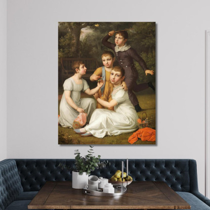 Ritratto Del Ciambellano Christoffer Wilhelm Eckersberg cwe51 quadro stampato su tela