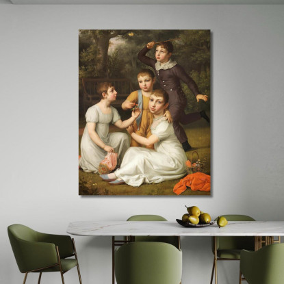 Ritratto Del Ciambellano Christoffer Wilhelm Eckersberg cwe51 quadro stampato su tela