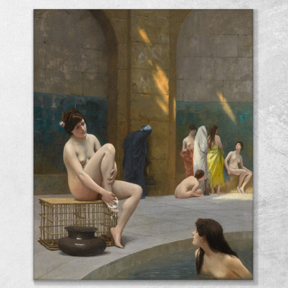 Donne Al Bagno 2 Jean-Léon Gérôme jlg51 quadro stampato su tela