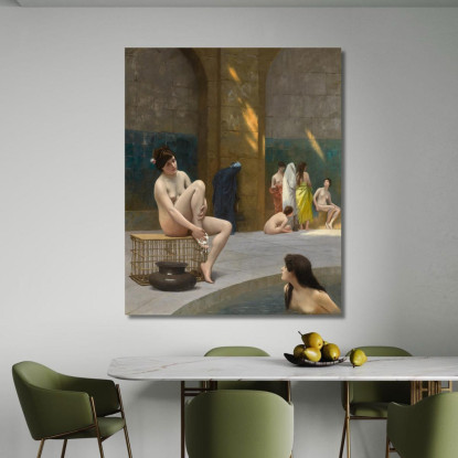 Donne Al Bagno 2 Jean-Léon Gérôme jlg51 quadro stampato su tela