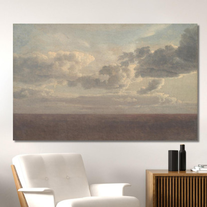 Studio Di Nuvole Sul Mare Christoffer Wilhelm Eckersberg cwe65 quadro stampato su tela