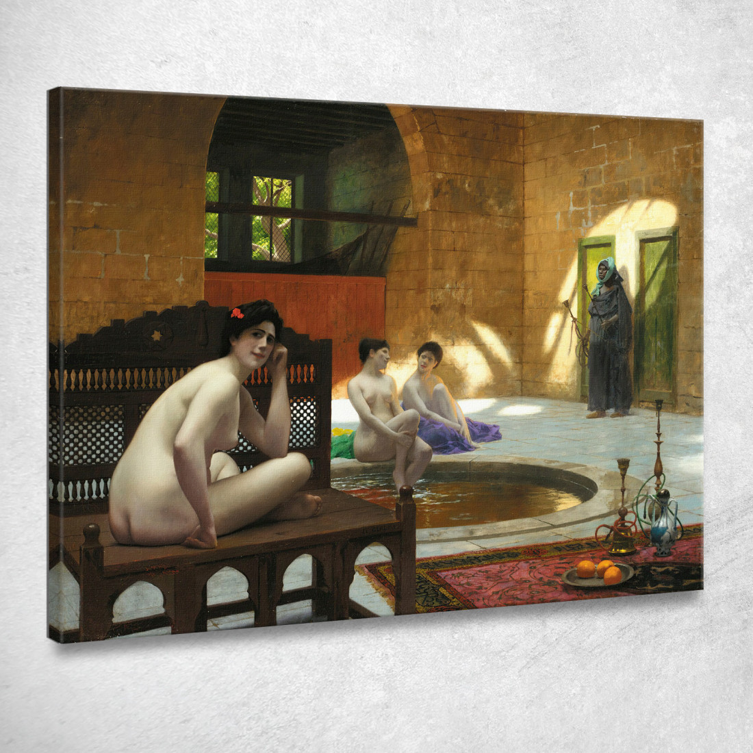 Donne Al Bagno Jean-Léon Gérôme jlg52 quadro stampato su tela