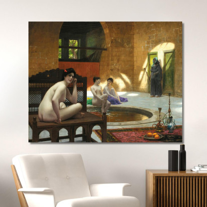 Donne Al Bagno Jean-Léon Gérôme jlg52 quadro stampato su tela