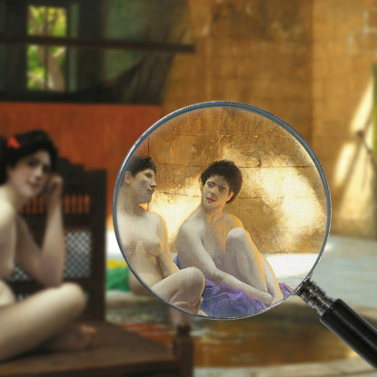 Donne Al Bagno Jean-Léon Gérôme jlg52 quadro stampato su tela