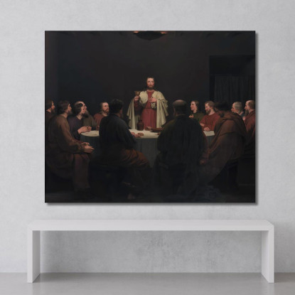 L'Ultima Cena Christoffer Wilhelm Eckersberg cwe77 quadro stampato su tela