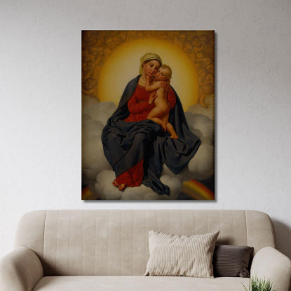 La Vergine E Il Bambino Christoffer Wilhelm Eckersberg cwe82 quadro stampato su tela