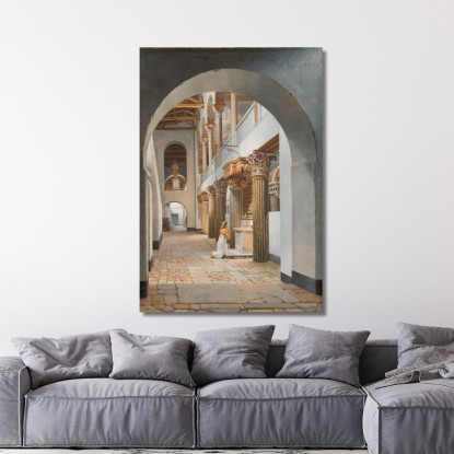 Veduta Della Chiesa Di San Lorenzo Fuori Le Mura Christoffer Wilhelm Eckersberg cwe94 quadro stampato su tela