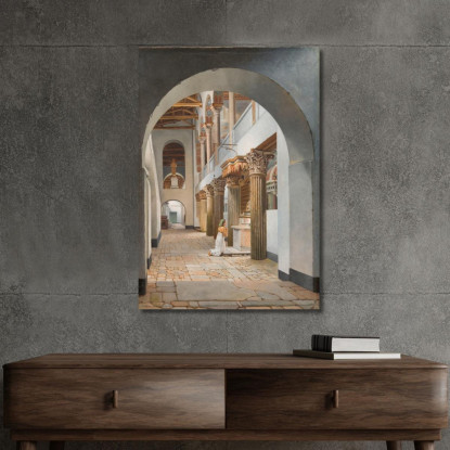 Veduta Della Chiesa Di San Lorenzo Fuori Le Mura Christoffer Wilhelm Eckersberg cwe94 quadro stampato su tela