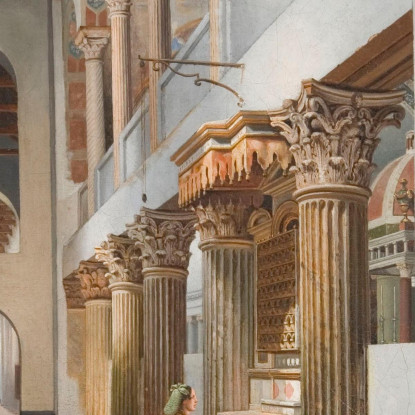 Veduta Della Chiesa Di San Lorenzo Fuori Le Mura Christoffer Wilhelm Eckersberg cwe94 quadro stampato su tela