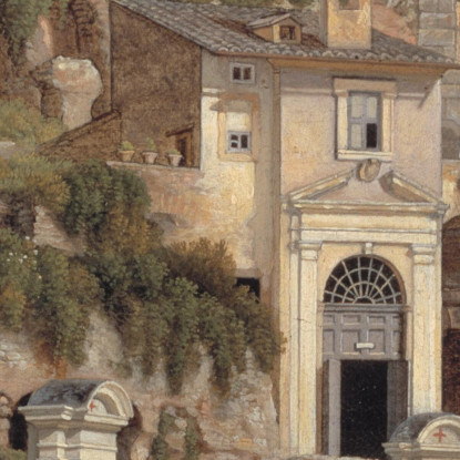 Veduta Dell'Interno Del Colosseo Christoffer Wilhelm Eckersberg cwe98 quadro stampato su tela