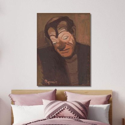 Clown Cyprián Majerník cmj16 quadro stampato su tela