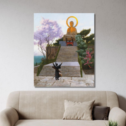 I Giapponesi Implorano Una Divinità Jean-Léon Gérôme jlg60 quadro stampato su tela