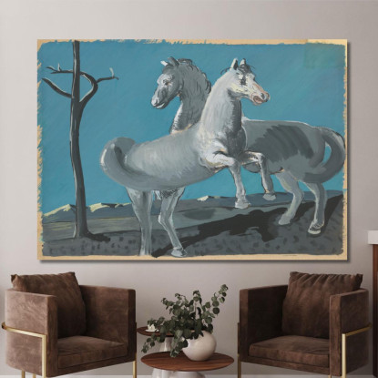 Cavalli Cyprián Majerník cmj34 quadro stampato su tela