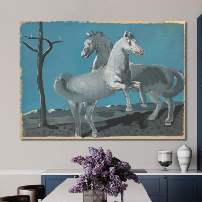 Cavalli Cyprián Majerník cmj34 quadro stampato su tela