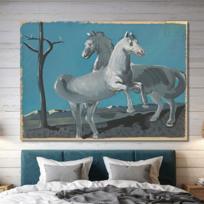 Cavalli Cyprián Majerník cmj34 quadro stampato su tela