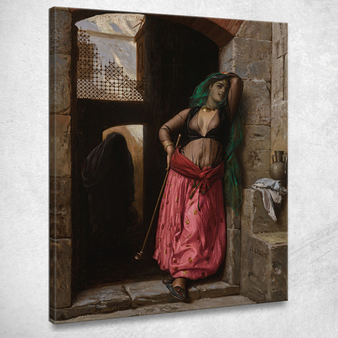 Giovane Ragazza Del Cairo Jean-Léon Gérôme jlg62 quadro stampato su tela