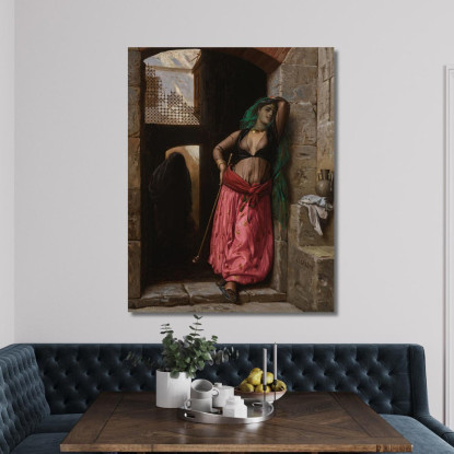 Giovane Ragazza Del Cairo Jean-Léon Gérôme jlg62 quadro stampato su tela
