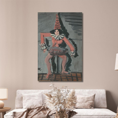 Pierrot Cyprián Majerník cmj49 quadro stampato su tela