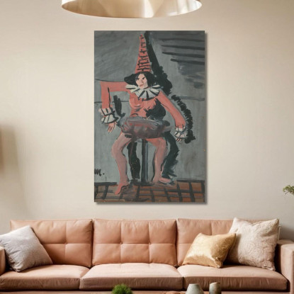 Pierrot Cyprián Majerník cmj49 quadro stampato su tela