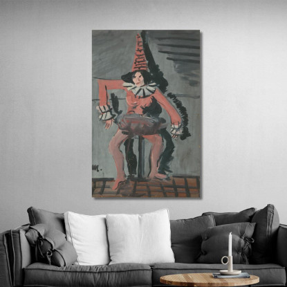 Pierrot Cyprián Majerník cmj49 quadro stampato su tela